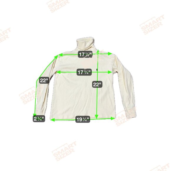 Ralph Lauren Soft Cotton Turtleneck Sweater Cream Ivory Vintage Solid Design S - Picture 5 of 5